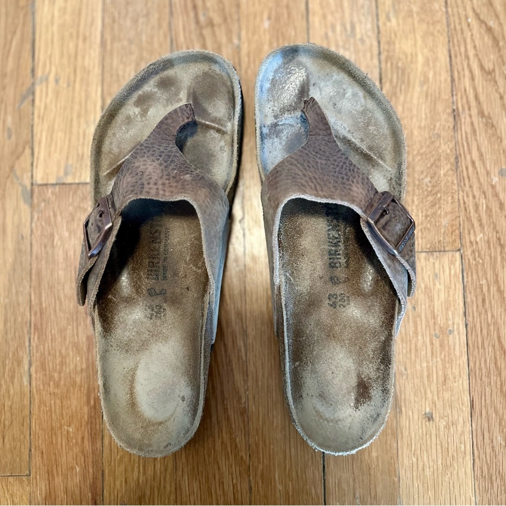 Birkenstock Thong Sandals Size 43 wide (US 12.5)